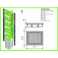 Filtre à air GREEN - SEAT - CORDOBA 1 - 1