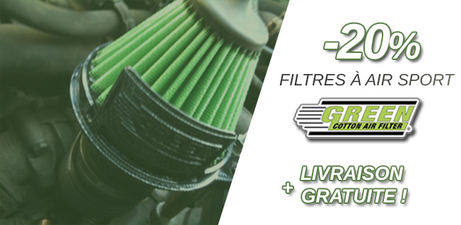 Pourquoi choisir le filtre à air sport Green Filter ?